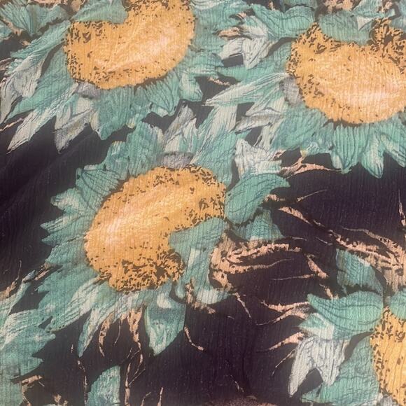 Umgee Floral Sunflower Swing Dress - Size Small - Picture 3 of 7